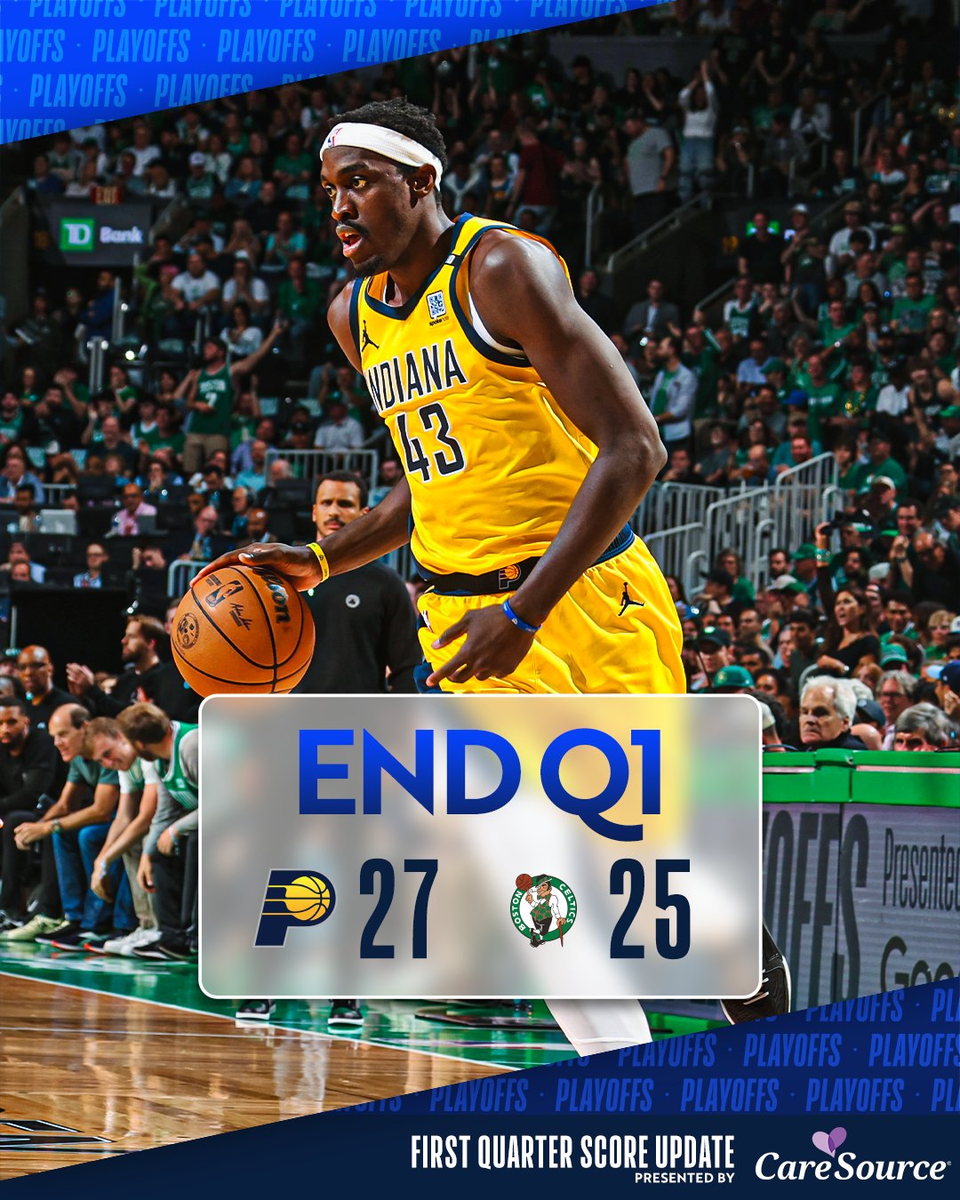 波士顿凯尔特人主场再次击败步行者，东部决赛